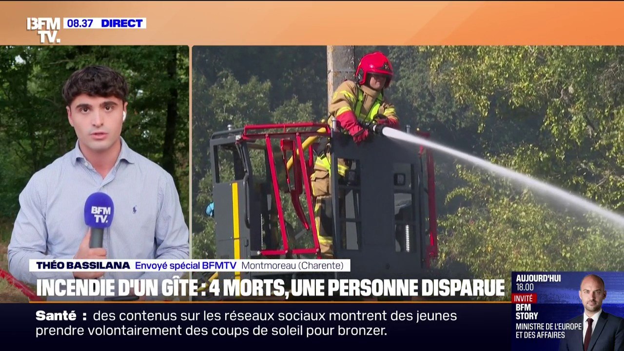 Incendie d'un gîte en Charente: une personne toujours portée disparue