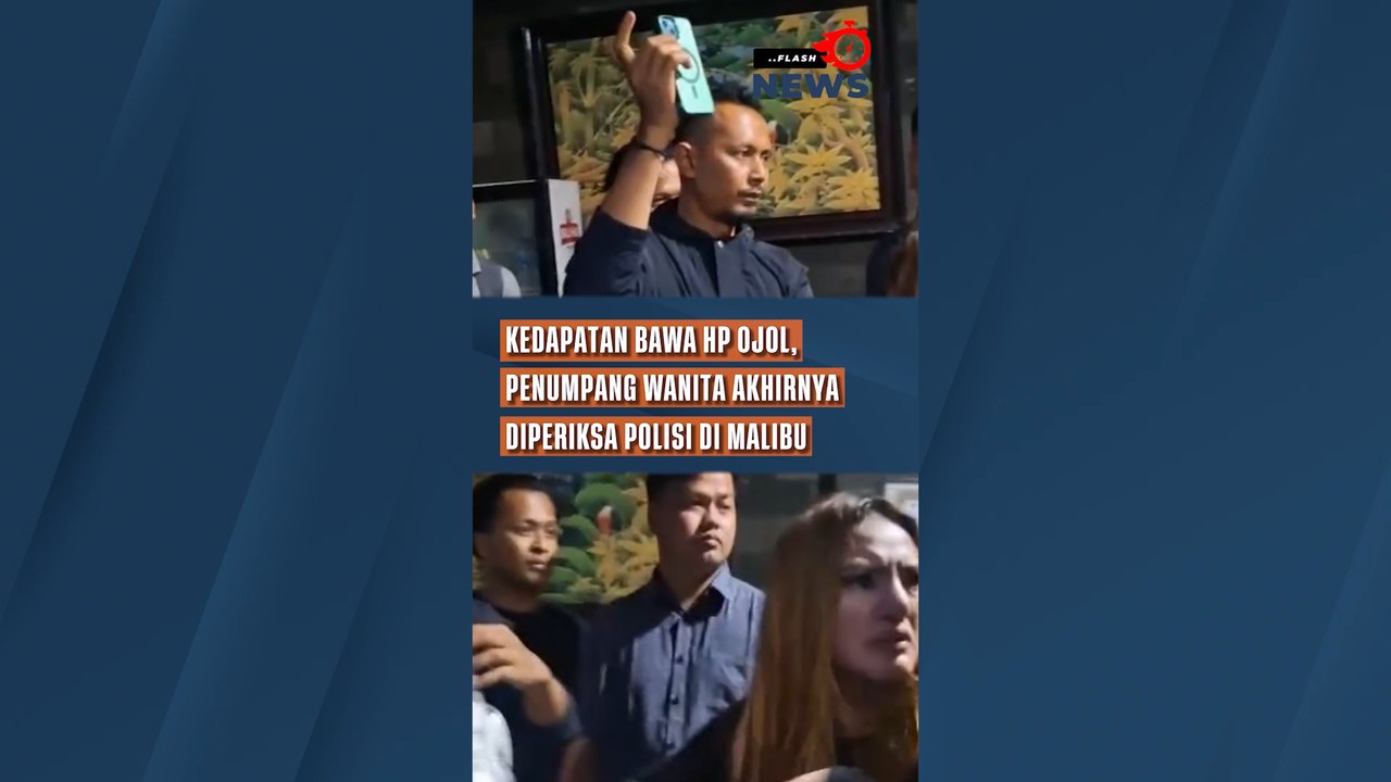 Kedapatan Bawa HP Ojol, Penumpang Wanita Akhirnya Diperiksa Polisi di Malibu