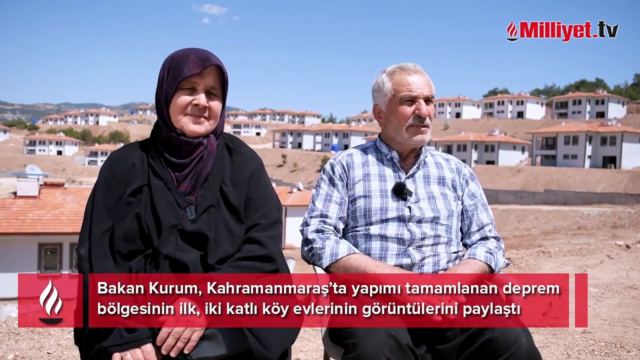 Bakan Kurum görüntüleri paylaştı! İki katlı köy evleri tamamlandı