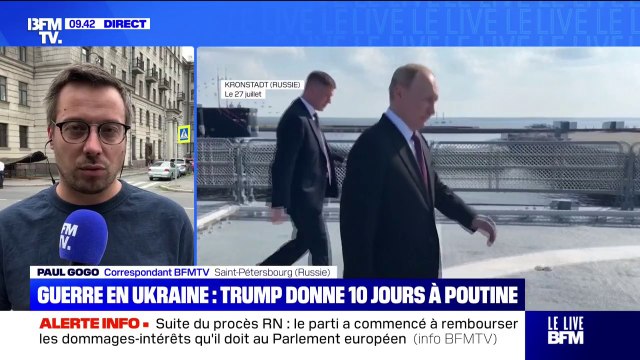 Un pas de plus vers la guerre : le Kremlin répond à l'ultimatum de Donald Trump