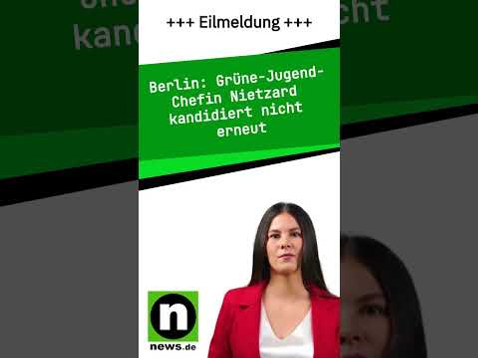 Grüne-Jugend-Chefin Nietzard kandidiert nicht erneut