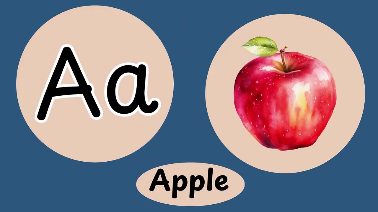 ABC Song for Kids _ A for Apple 🍎 B for Ball ⚽ _ Learn Alphabet with Fun Music