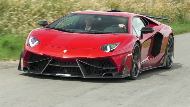 Lamborghini Aventador DMC Edizione GT - Acceleration Sounds & Downshifts !