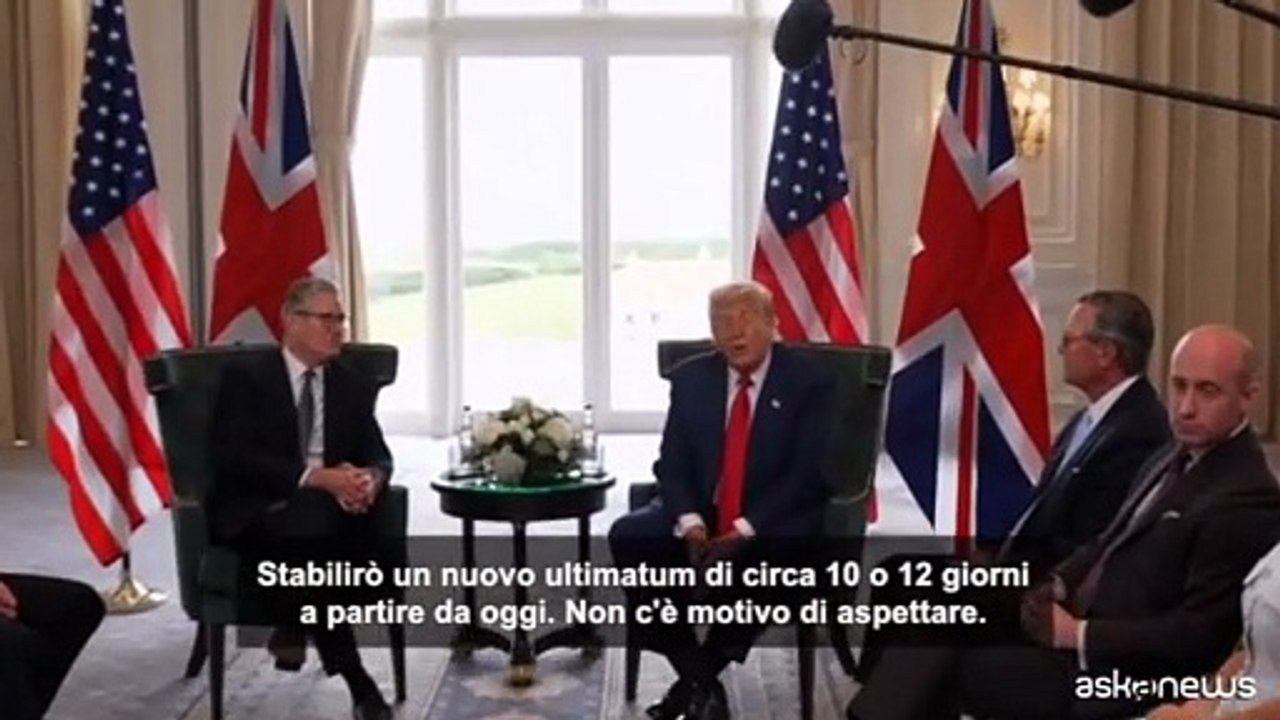 Ucraina, Trump: Russia ha 10-12 giorni per cessate il fuoco, no progressi