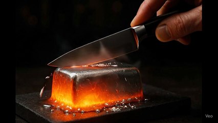 Sliver bars cutting ASMR