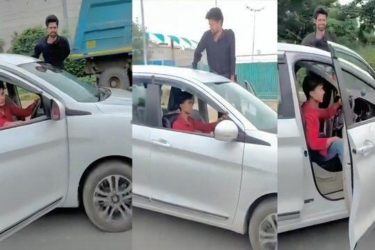 Viral Video: लखनऊ में युवाओं की स्टंटबाजी पर लगाम नहीं: इकाना स्टेडियम के पास चलती कार से खतरनाक रील बनाने का वीडियो वायरल