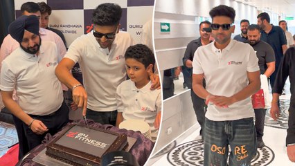Punjabi Popstar Guru Randhawa At The Grand Launch Of His Gym '24hs Fitness' In New Delhi