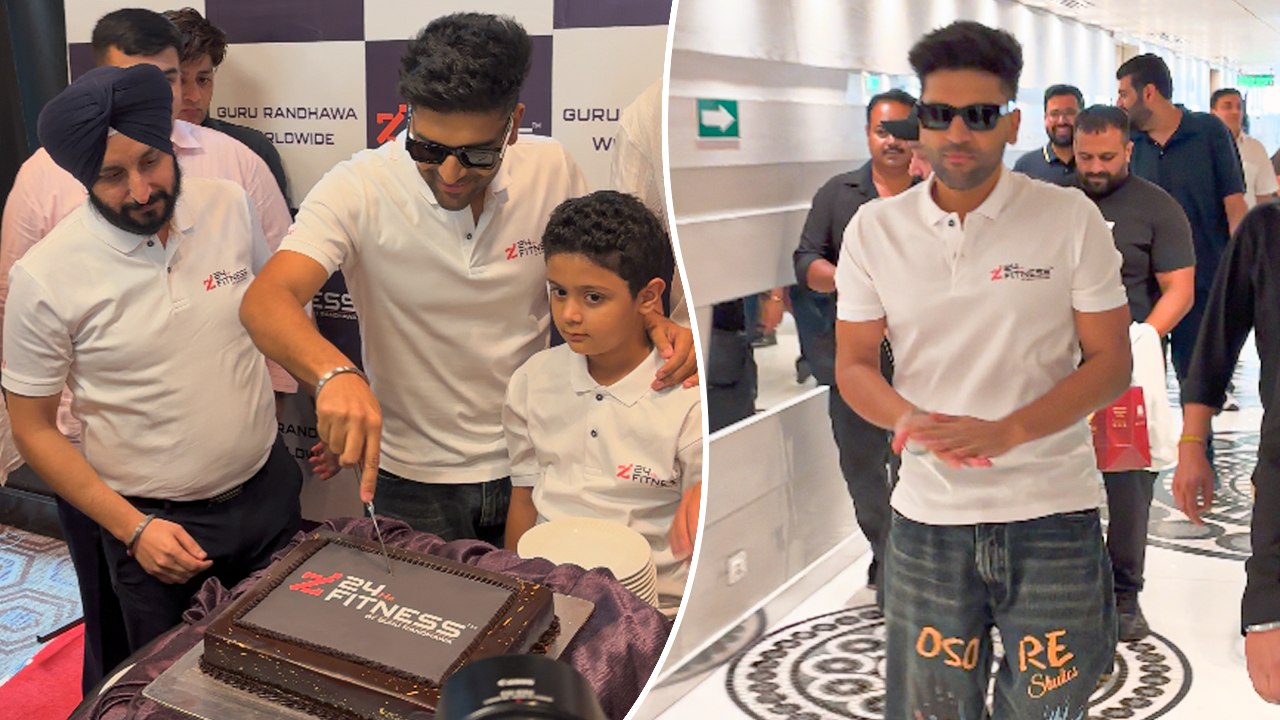 Punjabi Popstar Guru Randhawa At The Grand Launch Of His Gym '24hs Fitness' In New Delhi