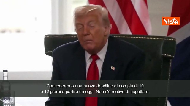Guerra Ucraina, Trump: Nessun progresso, daremo nuova deadline di non più di 12 giorni