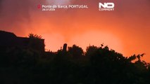 Portugal combate grandes incêndios florestais com calor e ventos a aumentarem o risco