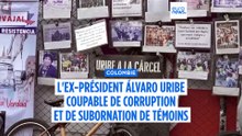 Álvaro Uribe reconnu coupable de subornation de témoins et de corruption lors d'un procès historique en Colombie
