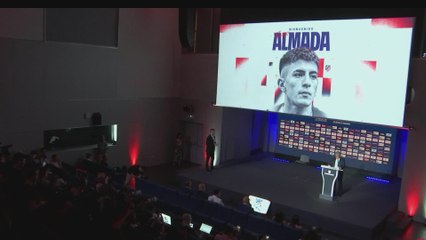 DISCURSO de ENRIQUE CEREZO completo en la PRESENTACIÓN de THIAGO ALMADA como jugador del ATLÉTICO de MADRID