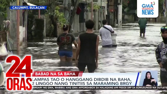 Lampas tao o hanggang dibdib na baha, 2 linggo nang tinitiis sa maraming barangay | 24 Oras