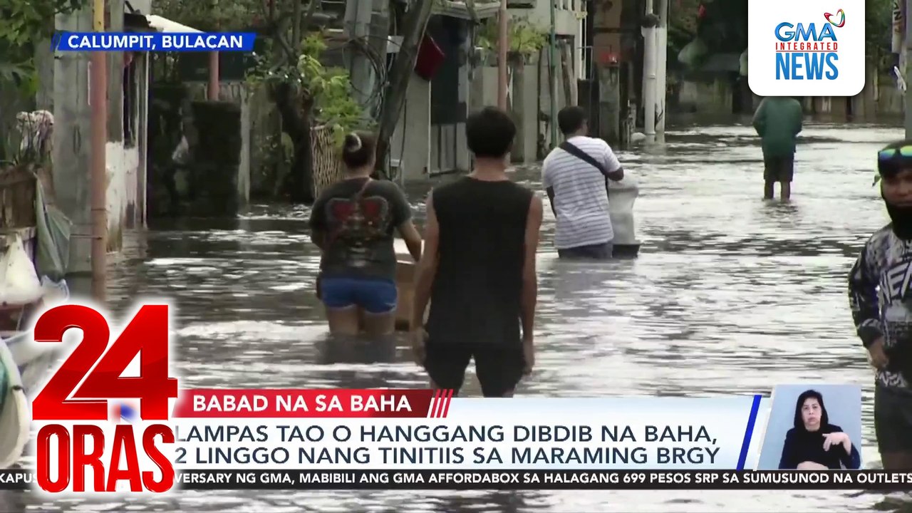 Lampas tao o hanggang dibdib na baha, 2 linggo nang tinitiis sa maraming barangay  | 24 Oras