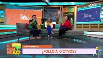 LARGAS FILAS POR POLLO A 10 CTVS