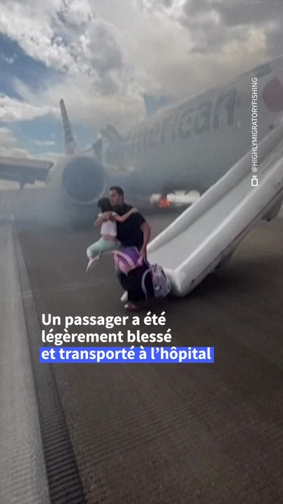 Incident mécanique au décollage: un avion d'American Airlines évacué en urgence