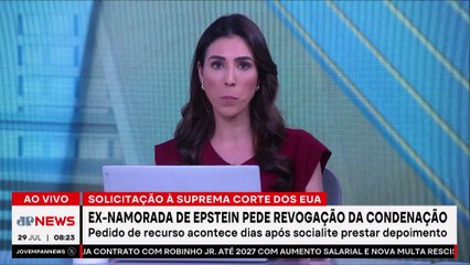 Ex-namorada de Epstein pede revogação da sua condenação