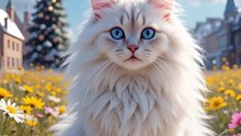 Kucing Lucu dan Menggemaskan!! mengintai yang lagi ngopi