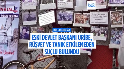 Eski Kolombiya Devlet Başkanı Uribe, tanık manipülasyonu ve rüşvetten suçlu bulundu