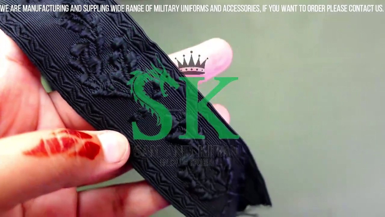 Emma Floral Italian Jacquard Ribbon, Black Polyester Jacquard Ribbon,