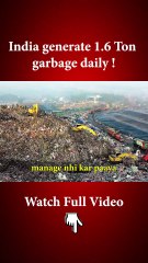 waste management "Daily Waste in India = A Mountain of Trash! 😳"