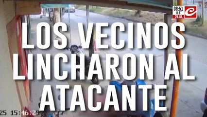 Persiguió a su ex, la golpeó en plena vía pública y fue linchado por los vecinos