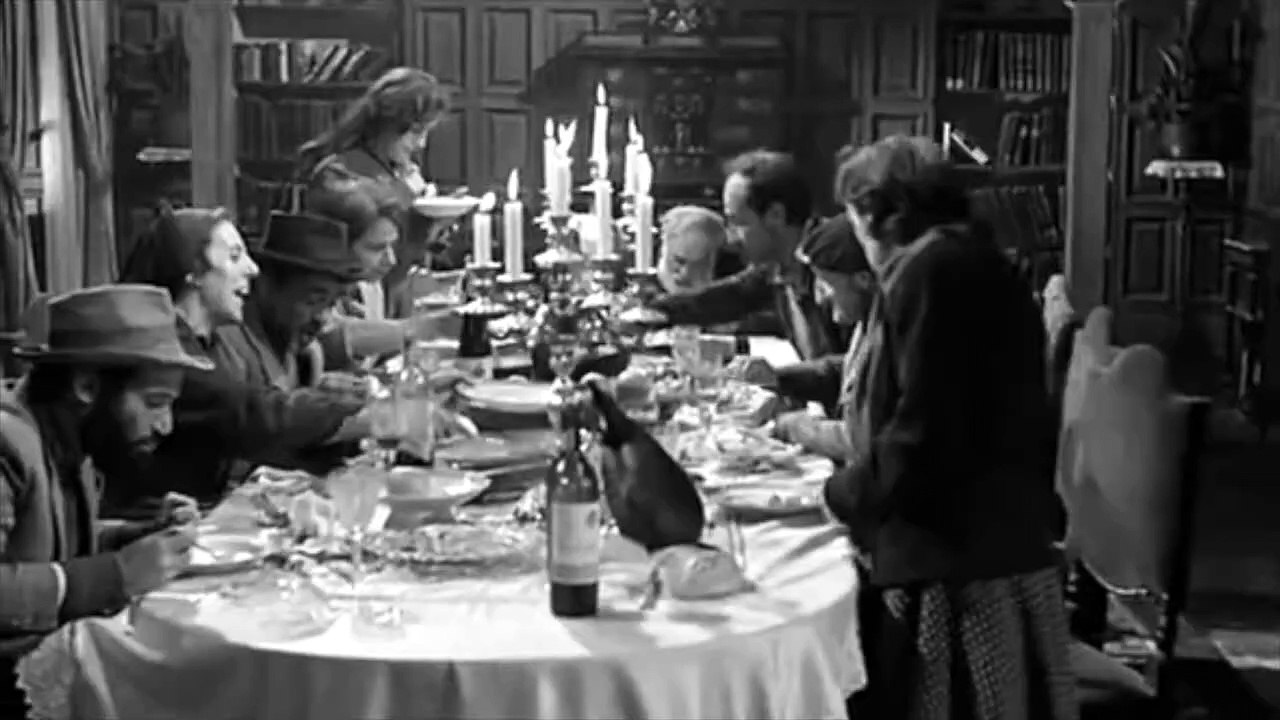 VIRIDIANA de Luis Buñuel, escena ¨La Última Cena ¨. Escena ¨La Última Cena¨