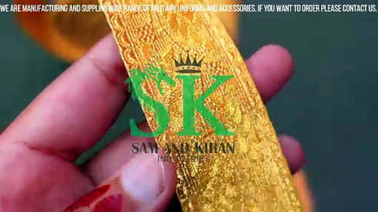 Military Gold Braid Suppliers, Gold Braid for Military Uniform, Military Braid Wholesale