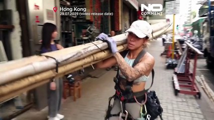 پایان تدریجی یک سنت چینی؛ داربست‌های بامبو در هنگ‌کنگ جای خود را به فلز می‌دهند