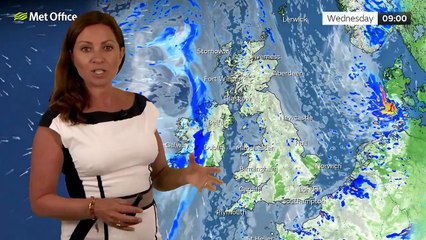 Met Office Tuesday evening weather forecast 29/07/2025