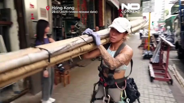 Hong Kong: andaimes de bambu tradicionais enfrentam extinção gradual