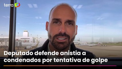 'Trabalho para que não encontrem diálogo', diz Eduardo Bolsonaro sobre comitiva de senadores