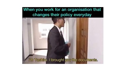 Funny organization change their policies