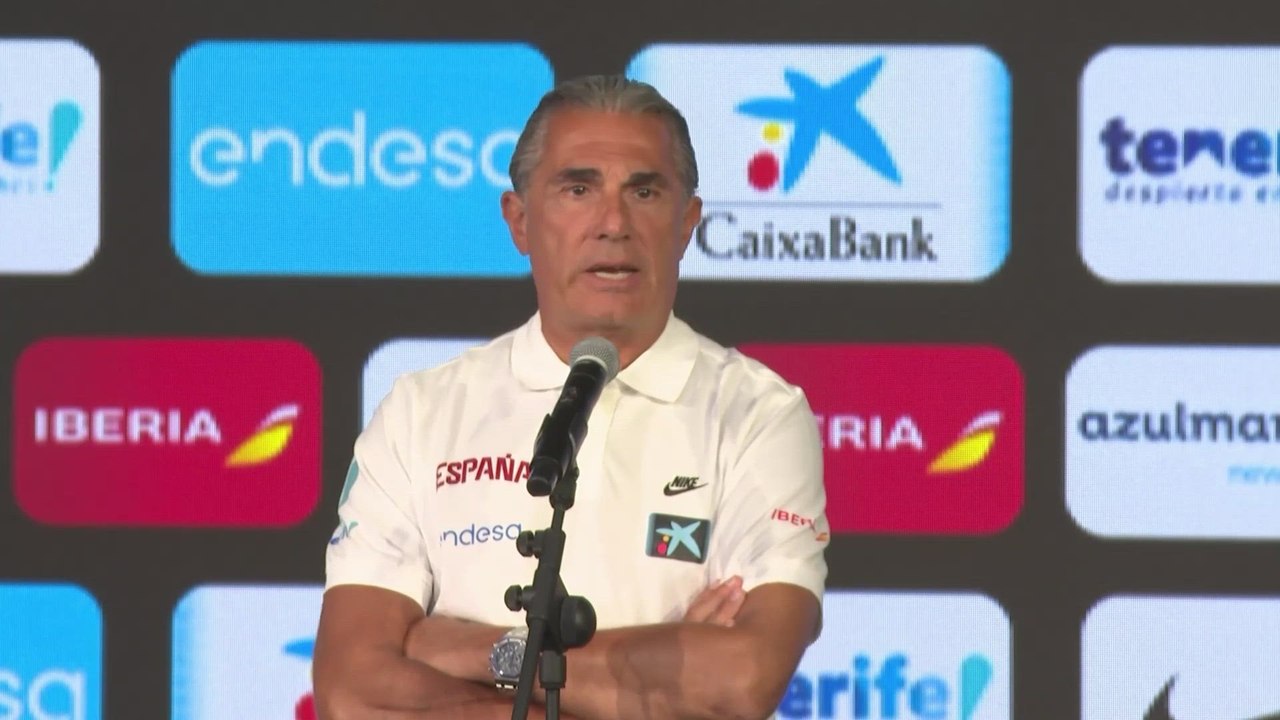 Zona mixta de la selección española de baloncesto para el Eurobasket