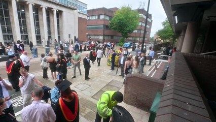 Wolverhampton students graduate.