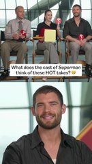 ‘Superman’ Stars David Corenswet, Rachel Brosnahan, and Nicholas Hoult Play Agree to Disagree