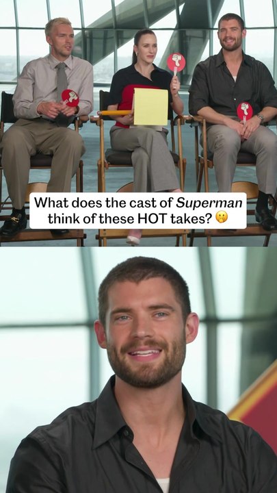 ‘Superman’ Stars David Corenswet, Rachel Brosnahan, and Nicholas Hoult Play Agree to Disagree