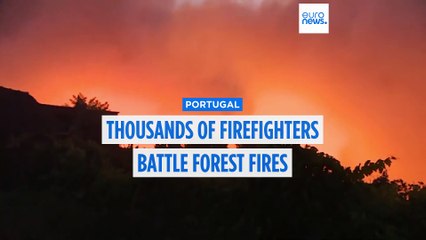 More than 1,000 firefighters battle three major blazes in Portugal