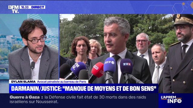 Manque de moyens dans la justice: pour Dylan Slama, avocat pénaliste, Gérald Darmanin est sur un fil