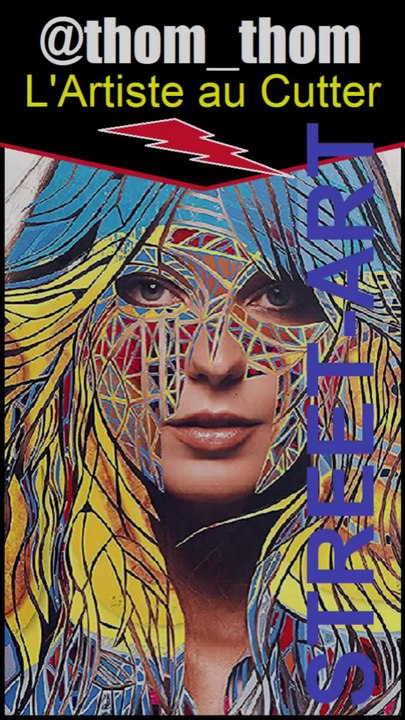 🎨 Street-Art : THOM THOM « L'Artiste au Cutter » #streetart #thom_thom #fantic