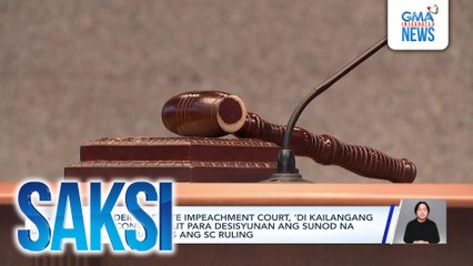Escudero - Senate Impeachment Court, 'di kailangang mag-convene ulit para desisyunan ang sunod na aksyon matapos ang SC ruling | Saksi