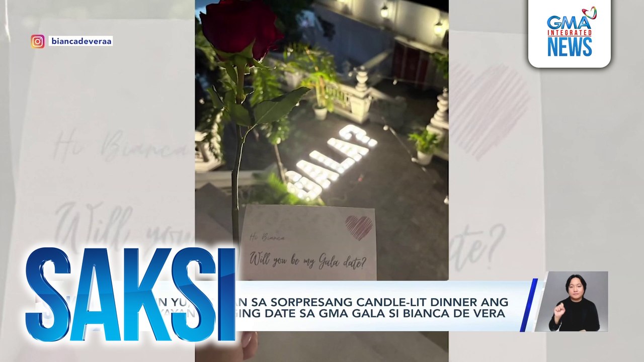 Dustin Yu, idinaan sa sorpresang candle-lit dinner ang paanyayang maging date sa GMA Gala si Bianca De Vera | Saksi