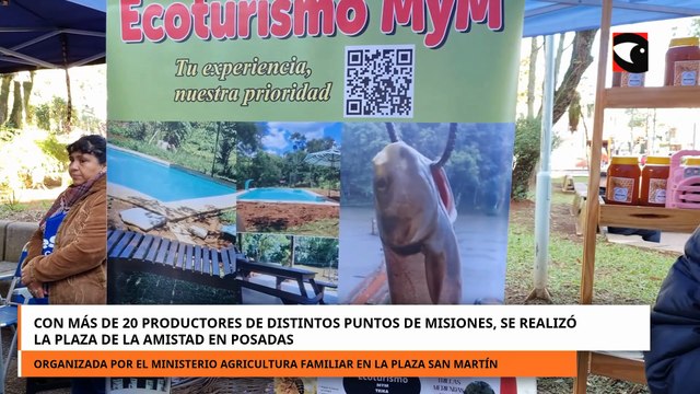 Con más de 20 productores de Misiones, se realizó la Plaza de la Amistad en Posadas