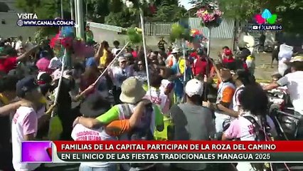 🎉 Con devoción y tradición.Roza del Camino marca el inicio de las fiestas a Santo Domingo en Managua