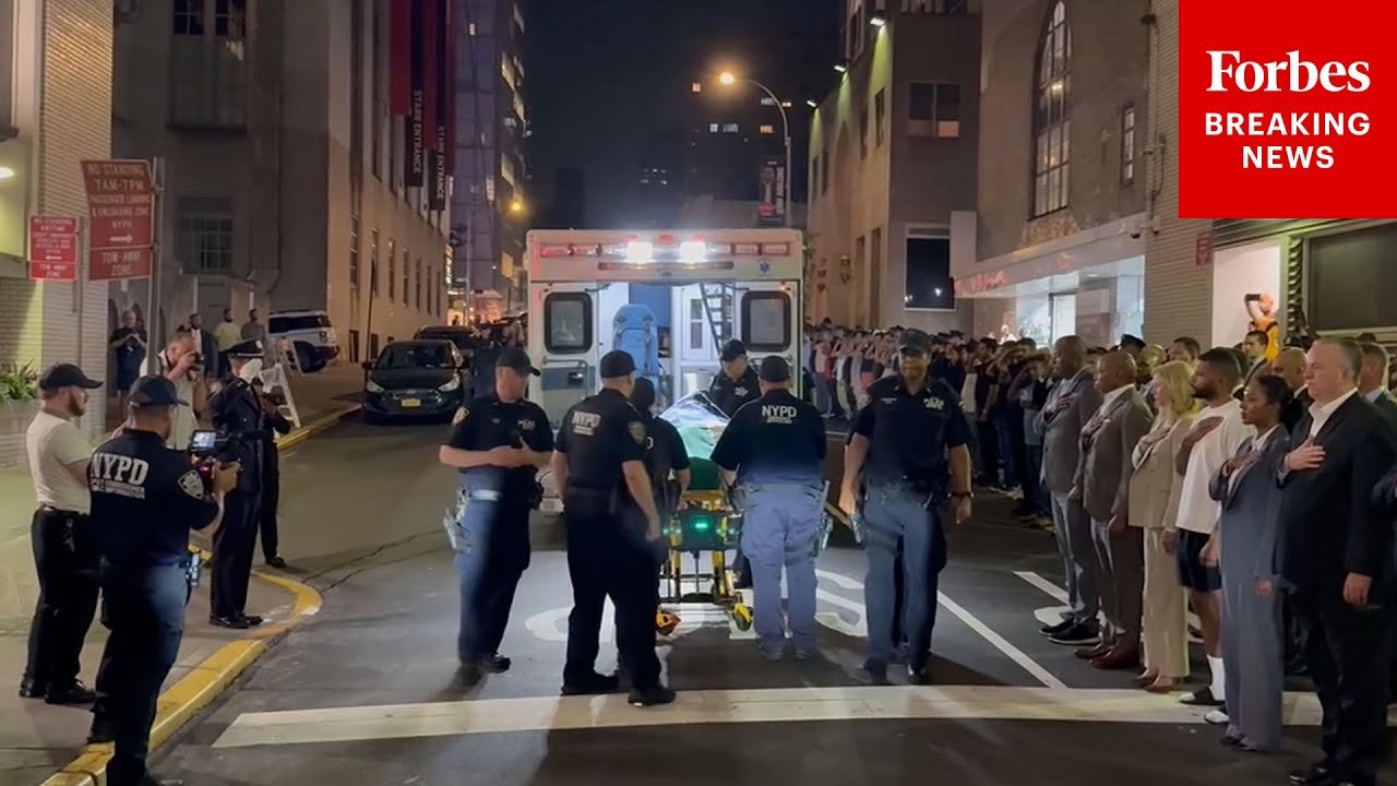 Fallen NYPD Police Officer Didarul Islam, Killed In Midtown Shooting, Taken Away In Ambulance