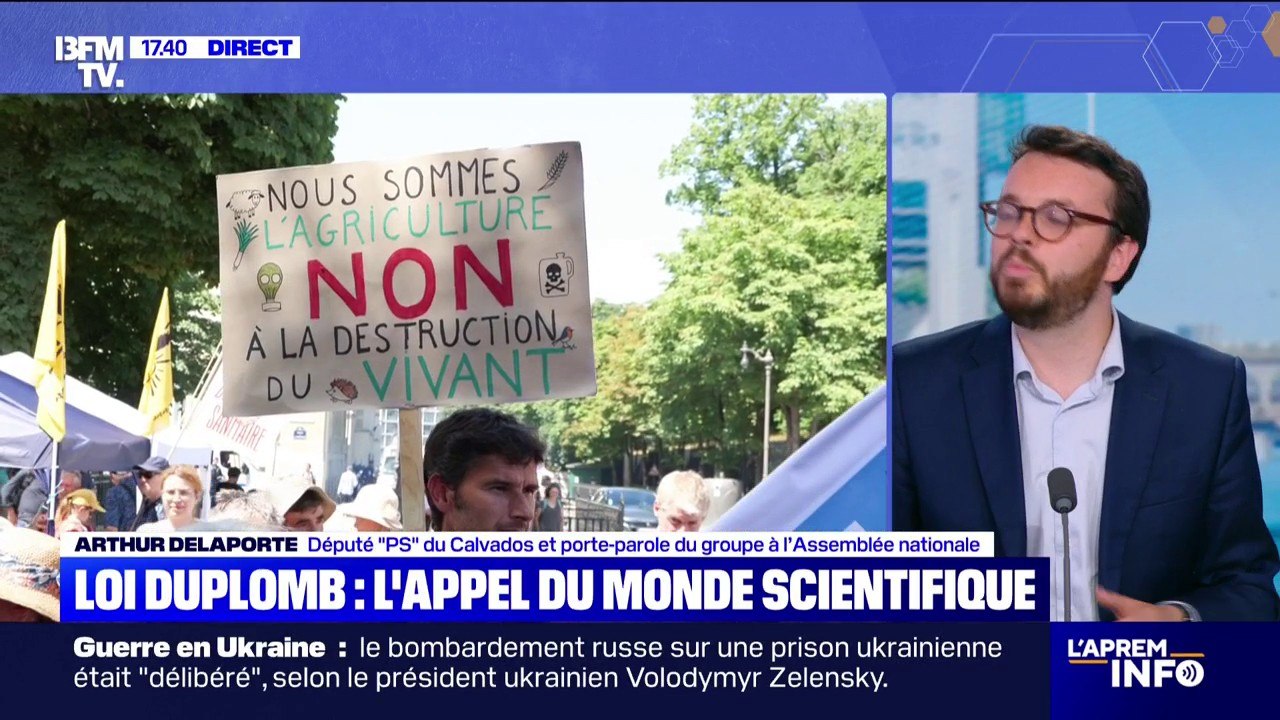 Loi Duplomb: "On espère beaucoup du Conseil constitutionnel", assure Arthur Delaporte (PS)