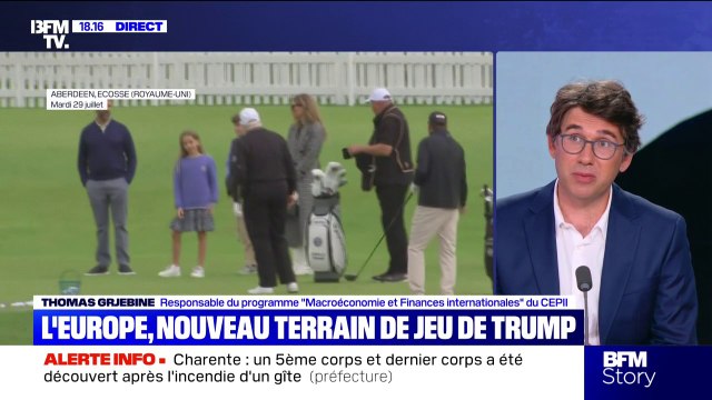 Droits de douane entre l'UE et les États-Unis: C'est une victoire politique pour Donald Trump et nous Européens, on s'est réveillé avec la gueule de bois , observe Thomas Grjebine, (Cepii)