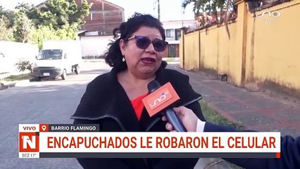 Encapuchados  robaron un celular en Santa Cruz