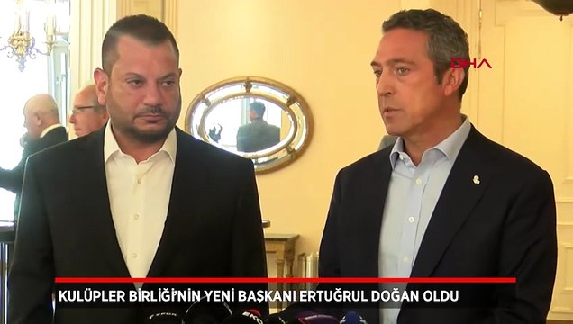 Ertuğrul Doğan ile Ali Koç, Kulüpler Birliği toplantısını sonrası konuştu