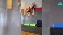 Gym Climbing Descent Goes Wrong Fail